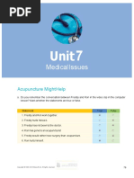 Medical Issues: Acupuncture Might Help