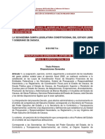 Ppto de Egresos Del Estado Oax 2022