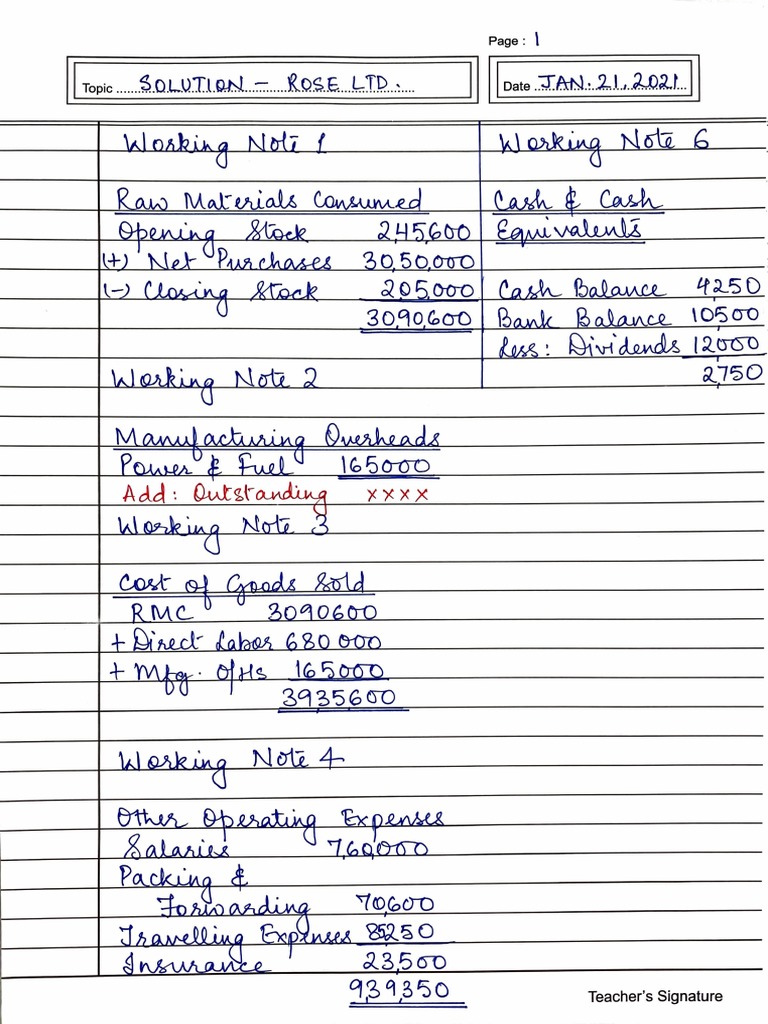 Teacher Signature Document Template | PDF