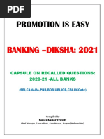 All Banks Recalled Questions 2021-2022 For Promotion Exam