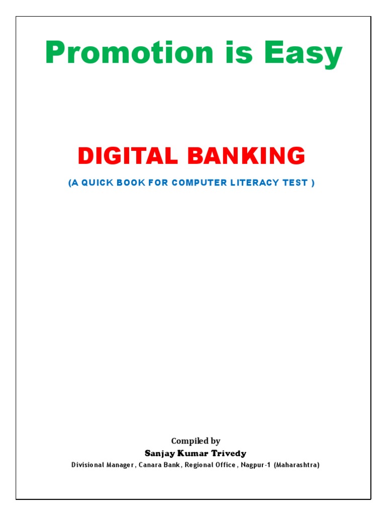 Digital Banking Book PDF Spreadsheet Microsoft Excel