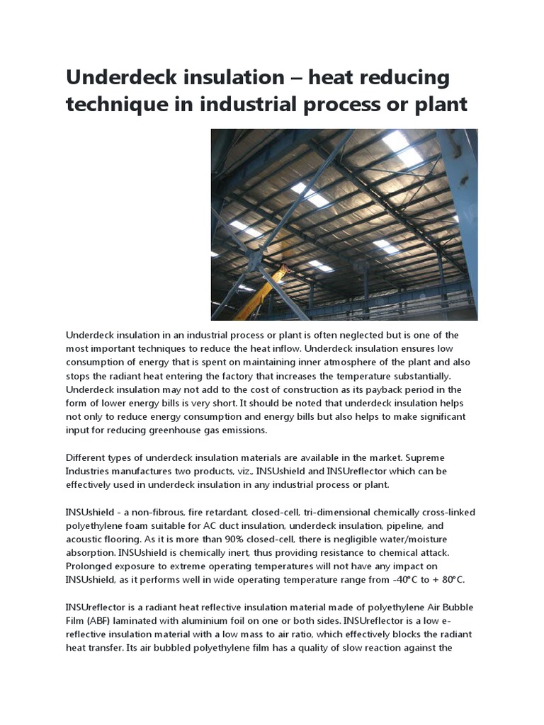 Under Deck Insulation PDF