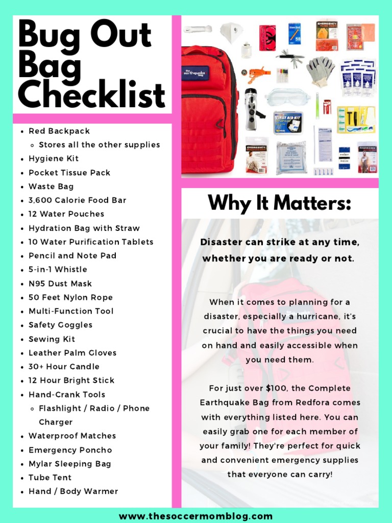 Family Bug Out Bag Essentials Checklist | PDF | Philosophy
