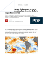 mancha quente de agua inquieta cientistas