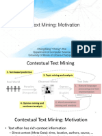 Contextual Text Mining: Motivation