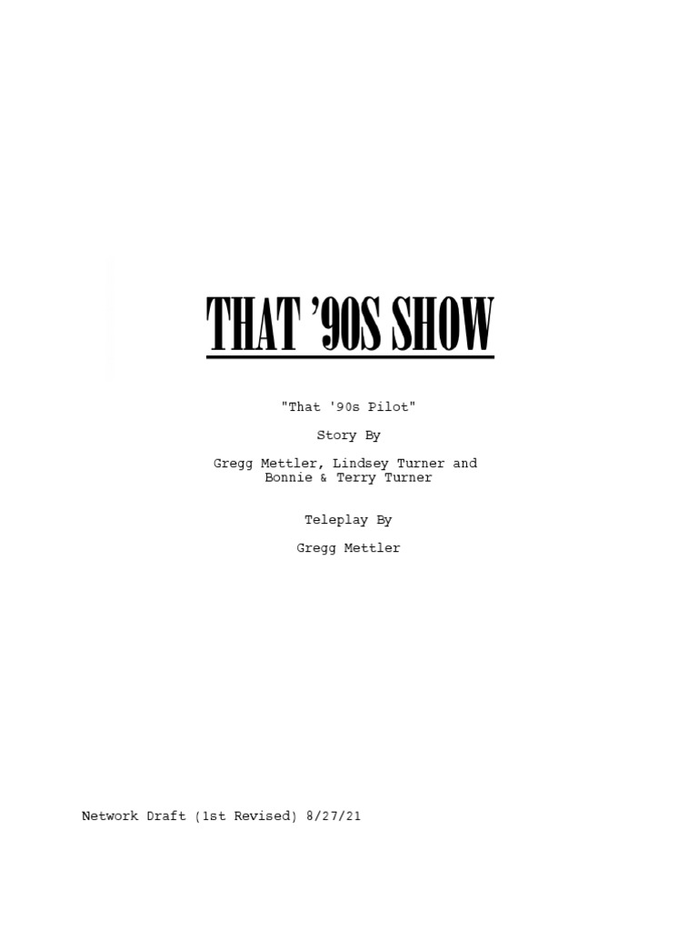 90s Show Script | PDF | Art