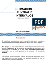 Estimaci N Puntual e Intervalos PDF