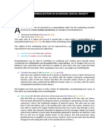 Nominalization and Lexical Density