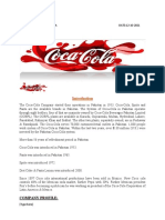 Coca Cola Project Marketing