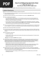 Class D and M Road Test Information Sheet: Save Time, Go To Mass - Gov/RMV To Apply Online!