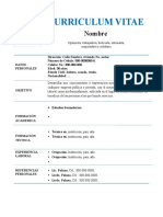 Curriculum - Modelo Impresionante 2022