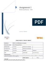 Assignment 1: Professional Practice - 1620