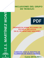 23. Comisión para el reparto del alumnado de nuevo ingreso (IES Martínez Montañés)