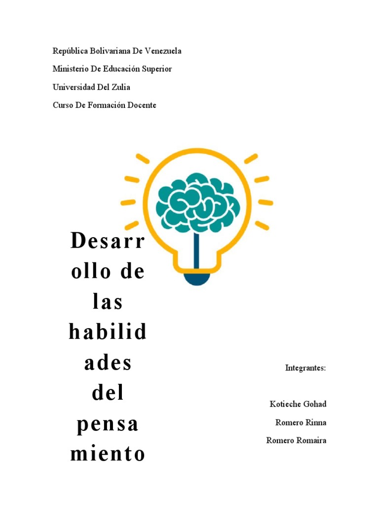 Desarrollo de Habilidades del Pensamiento | PDF | Pensamiento | Aprendizaje