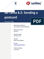 S8-Tarea 8.2: Sending A Postcard: Semana: 08