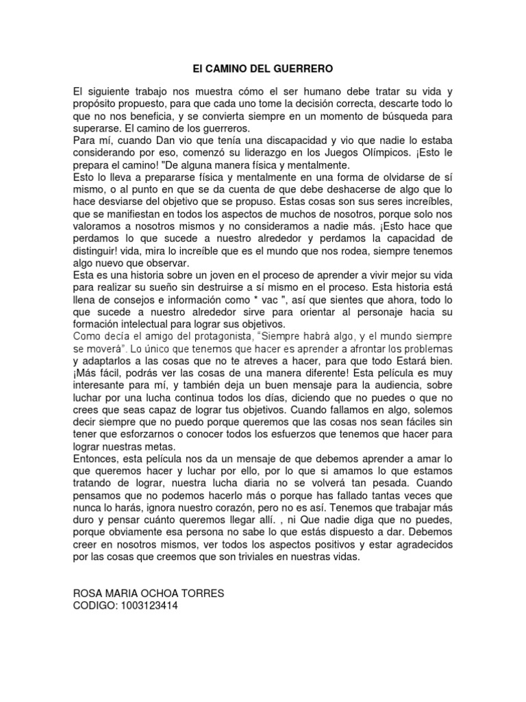 El Camino Del Guerrero Pdf _ Descargar PDF El guerrero pacífico ...