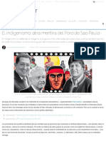 El indigenismo_ otra mentira del Foro de Sao Paulo - PanAm Post