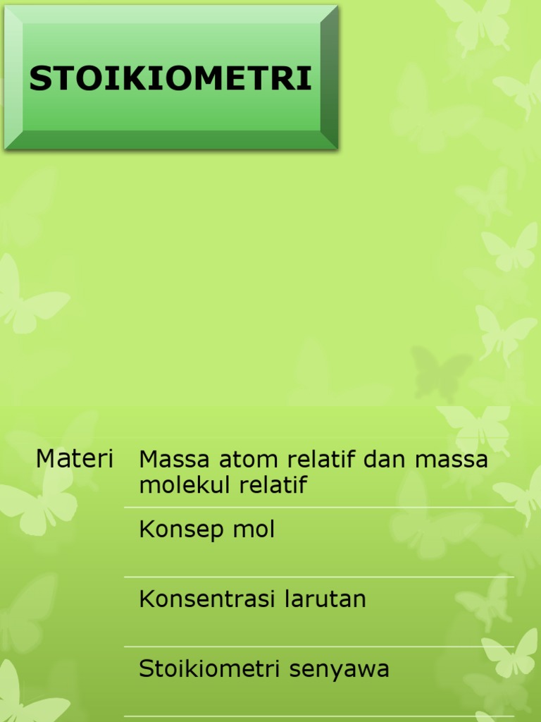 Panduan Lengkap Stoikiometri Kimia | PDF | Metode & Bahan Ajar