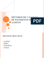 Métodos de Cálculo de Pavimento Según AAHSTO 2010