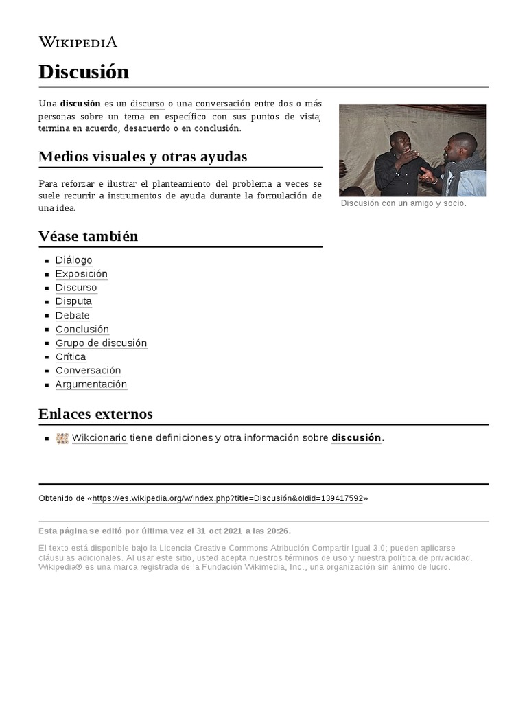 Discusión | PDF