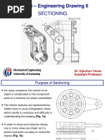 Sectioning in Engineering Drawing | PDF | Drawing | Technical Drawing