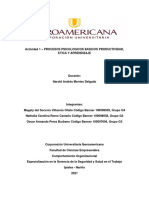 Actividad 1 - Procesos Psicológicos Básicos Productividad, Ética y Aprendizaje1