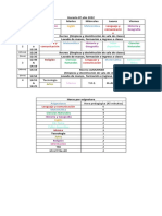 Horario 8º Año 2022