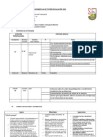 Informe Plan de Tutoría de Aula Año 2020