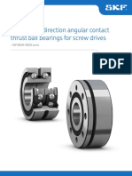 SKF Double Direction Angular Contact Thrust Ball Bearings For Screw Drives