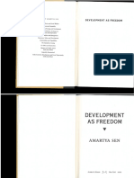 Development as Freedom - Amartya Sen