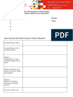 GED 106: Purposive Communication Product Ideation For An Innovation Members: Section: 1. Date: 2. 3. 4