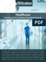 Healthcare: Introduction To Common Hospital Hazards