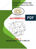 Mathematics: Question Bank Term-II 2021-22