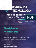 Apresentação - VII - FTTIC Gestão de Mudanças - PRODAM