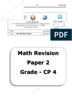 Math Revision Paper 2 Grade - CP 4