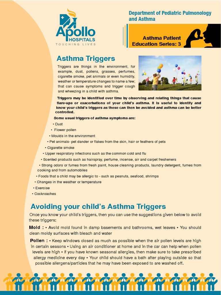Handout Asthma Triggers 3 PDF Asthma Medicine
