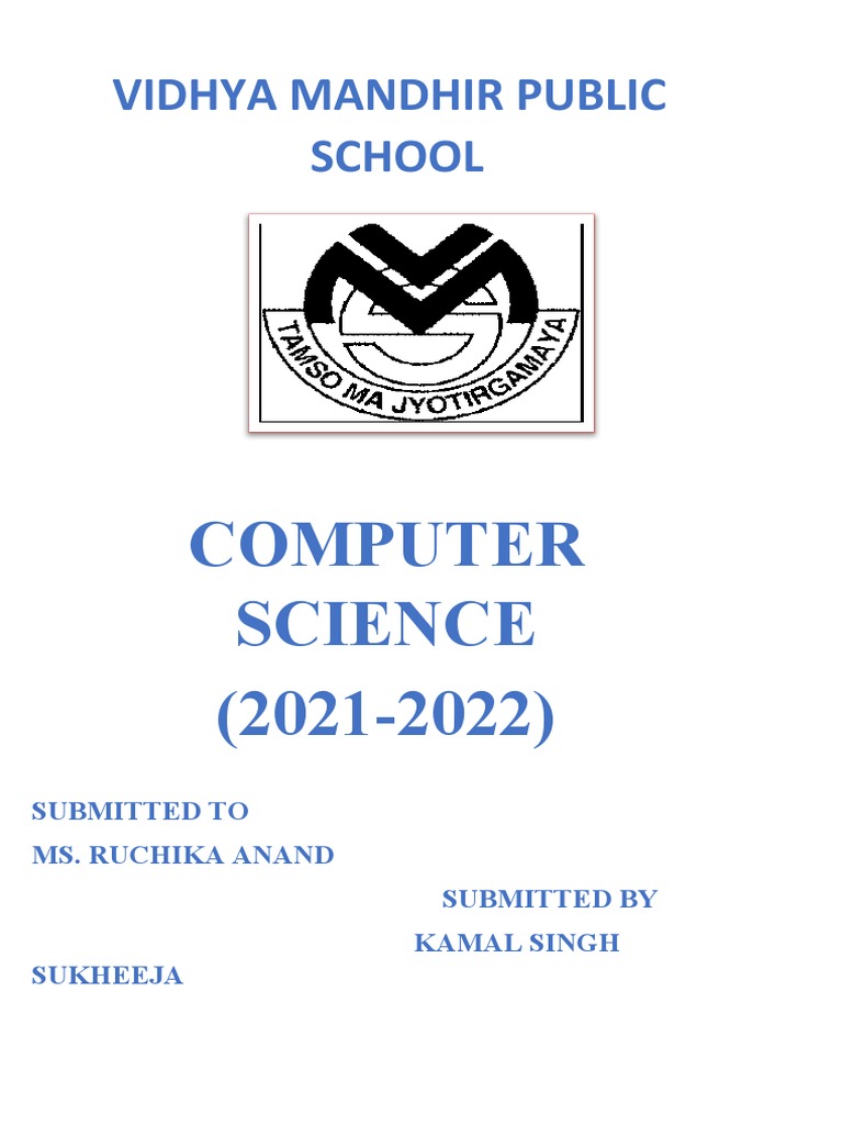 Computer Science Project of SQL | PDF | Table (Database) | Databases