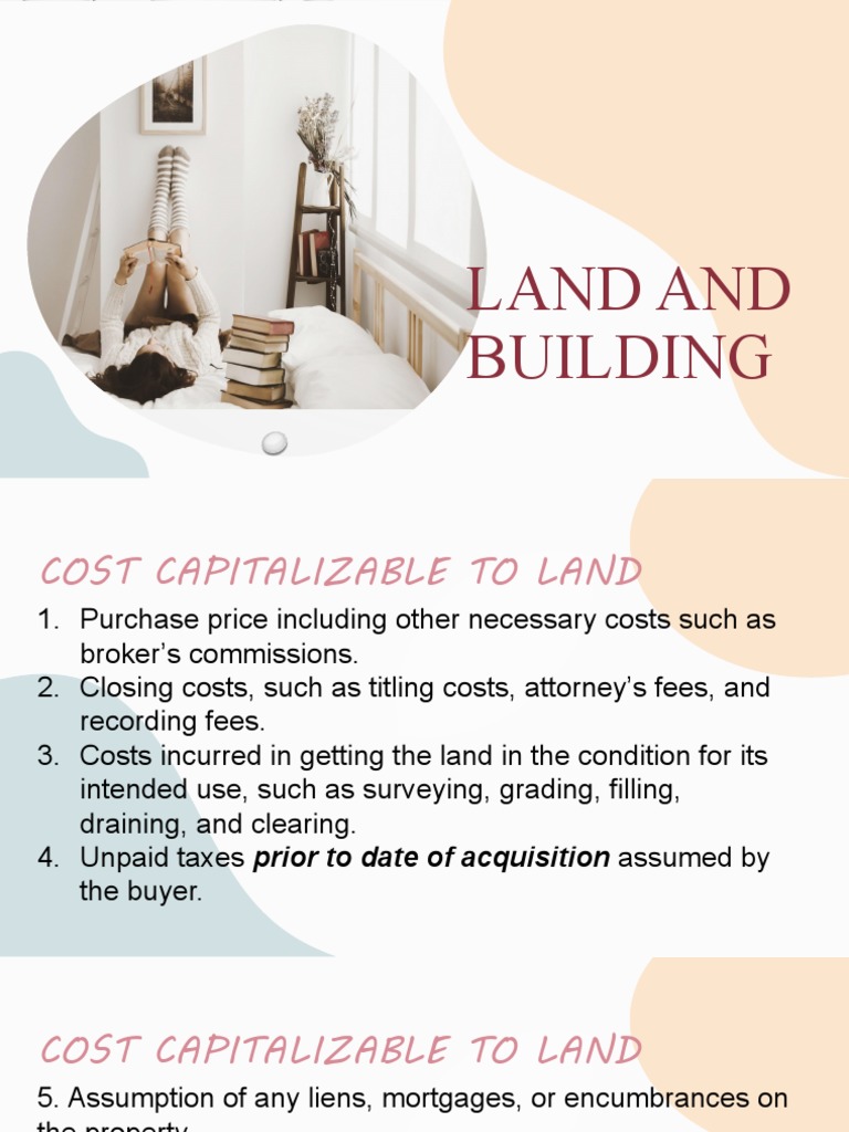 An InDepth Guide to Capitalizing Costs for Land, Buildings, Machinery