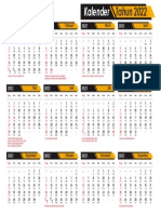 Template Kalender 2022