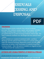 Residuals Processing and Disposal