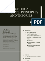 Bioethical Concepts, Principles and Theories