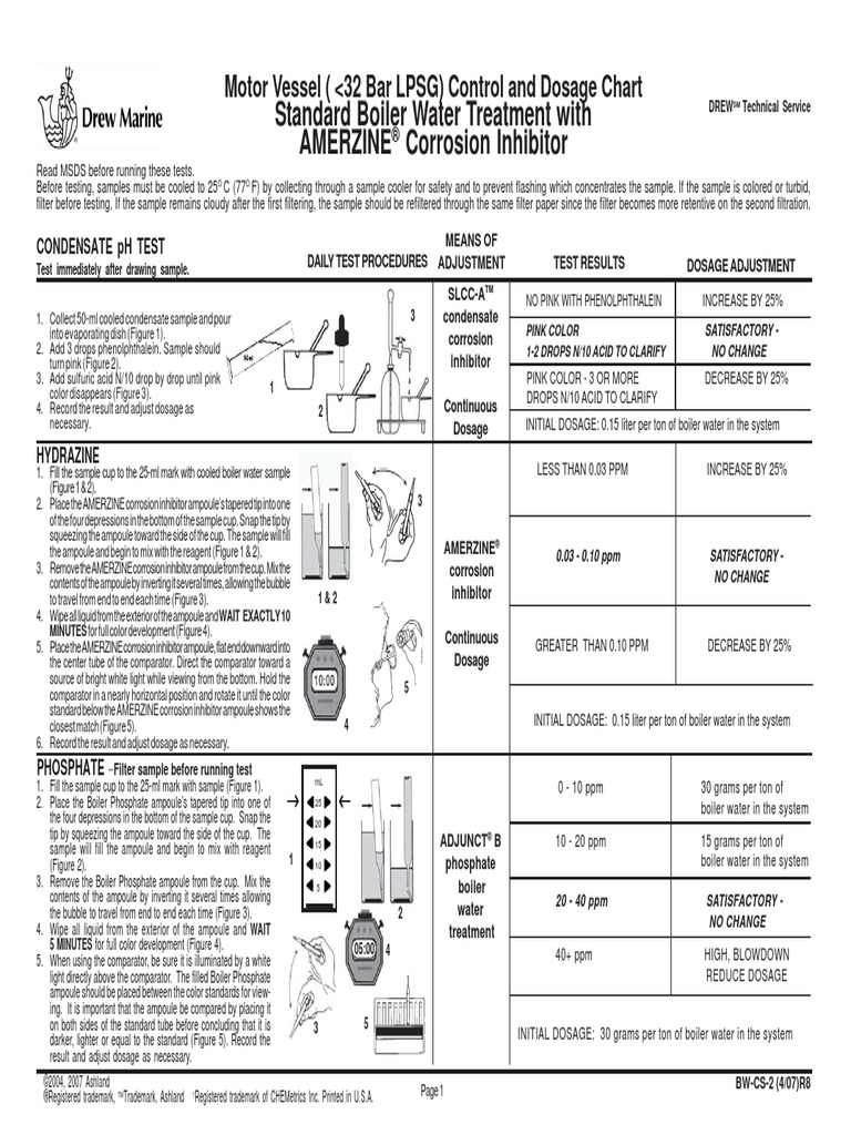 BOILER WATER TREATMENT by AMERZINE PDF Alkalinity Water