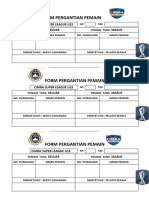 Form Pergantian Pemain