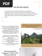 Iron and Steel Industry