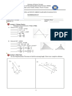 Dbes Learning Activity Sheet/Gawaing Pagkatuto