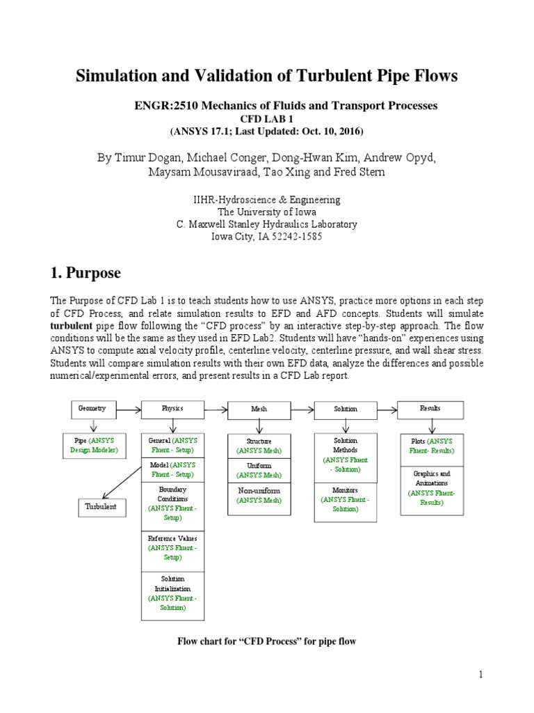 CFD Lab Guide for Engineering Students | PDF | Computational Fluid ...