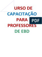 Curso Capacitacao Professores Ebd