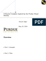 Beamer-Purdue: A Beamer Template Inspired by The Purdue Visual Identity