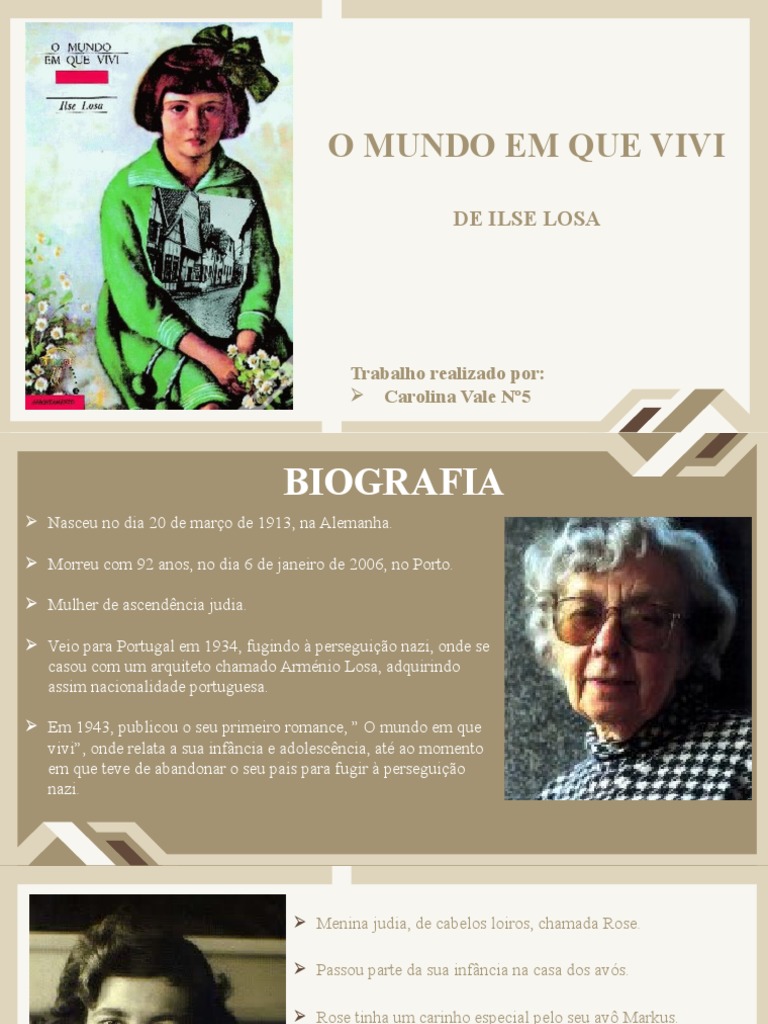 O mundo em que vivi pdf