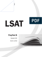 Preptest B: February 1999 Test Id: Ll5518